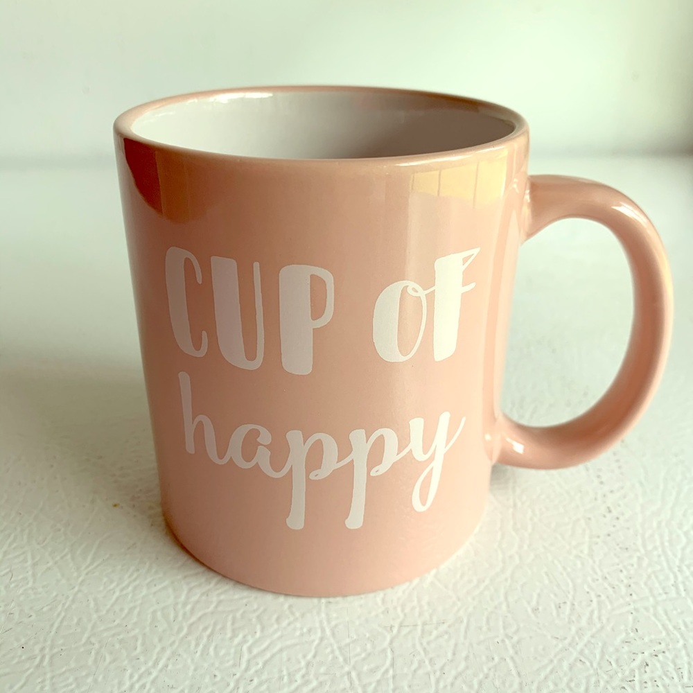 Pink coffee mug